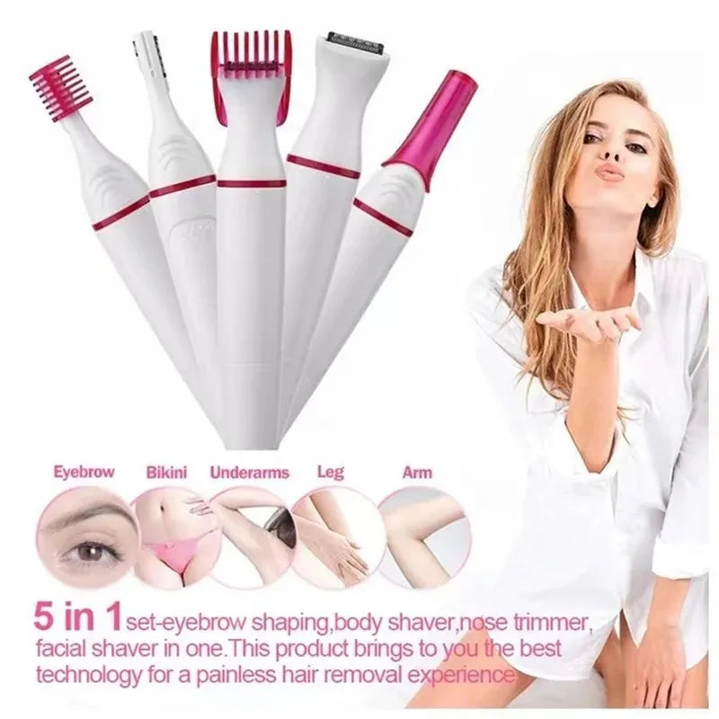 Navalha elétrica feminina-metal elétrico usb, navalha depiladora feminina, barbeador de folha com lâmina de aço inoxidável, carregamento usb,