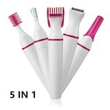 Navalha elétrica feminina-metal elétrico usb, navalha depiladora feminina, barbeador de folha com lâmina de aço inoxidável, carregamento usb,