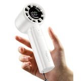 ColdSky Ventilador portátil portátil 4000mAh Bateria operado com display LED Ventilador pequeno pessoal portátil Mini ventilador de 5 velocidades para viagens